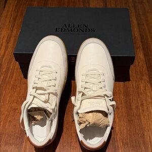 Allen Edmonds Men's Cream Sneakers